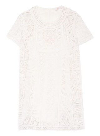 Maje Strickkleid Romance, Weiß