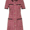 Maje Tweed-Kleid Renalt, Rot