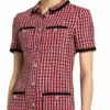 Maje Tweed-Kleid Renalt, Rot