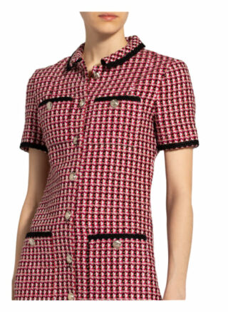 Maje Tweed-Kleid Renalt, Rot