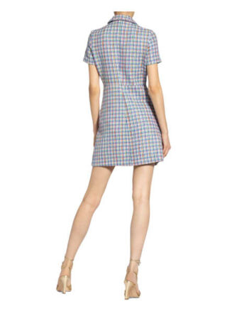 Maje Tweed-Kleid Renizam mit Glitzergarn, Blau