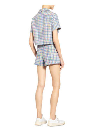 Maje Tweed-Shorts Izam mit Glitzergarn, Blau