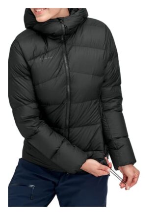 Mammut Daunenjacke Meron mit Kapuze, Schwarz