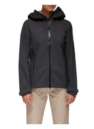 Mammut Hardshelljacke Kento mit Kapuze, Schwarz