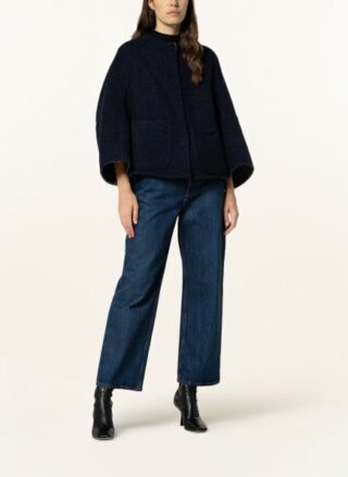 Manzoni 24 Jacke zum Wenden mit Alpaka, Blau