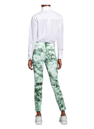 Marc Aurel Skinny Jeans mit Galonstreifen, Grün