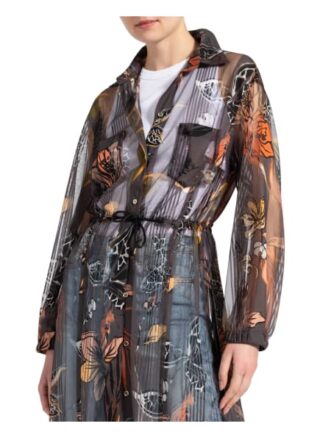 Marc Cain Hemdblusenkleid aus Tüll, Grau