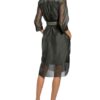 Marc Cain Hemdblusenkleid mit 3/4-Arm, Grün