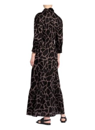 Marc Cain Hemdblusenkleid mit Leinen, Grau