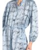 Marc Cain Hemdblusenkleid mit Seide, Blau