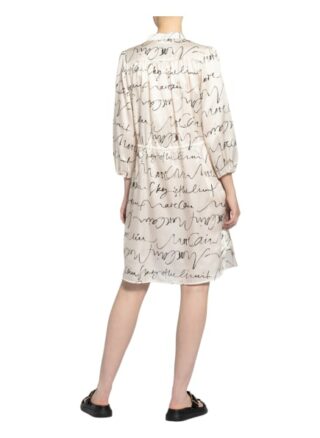 Marc Cain Hemdblusenkleid mit Seide, Weiß