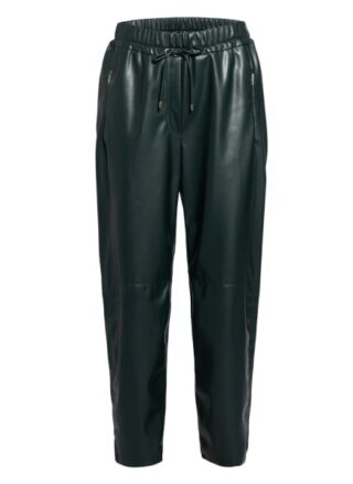 Marc Cain Hose in Lederoptik, Grün