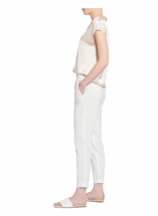 Marc Cain Hose mit Leinen, Weiß