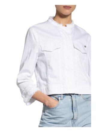 Marc Cain Jeansjacke mit 3/4-Arm, Weiß