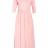 Marc Cain Kleid im Materialmix, Pink