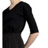 Marc Cain Kleid im Materialmix, Schwarz