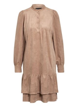 Marc Cain Kleid in Lederoptik, Beige