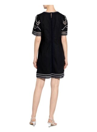 Marc Cain Kleid mit Lochspitze, Blau