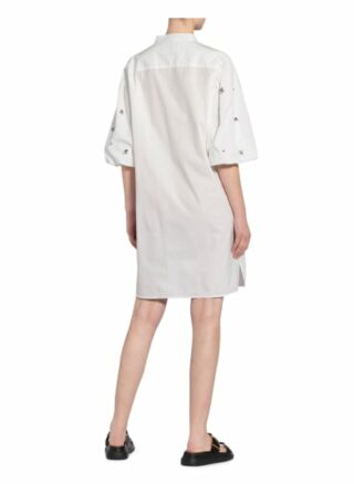 Marc Cain Kleid mit Schmucksteinbesatz, Weiß