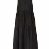 Marc Cain Kleid mit Volantbesatz, Schwarz