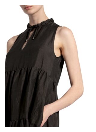 Marc Cain Kleid mit Volantbesatz, Schwarz