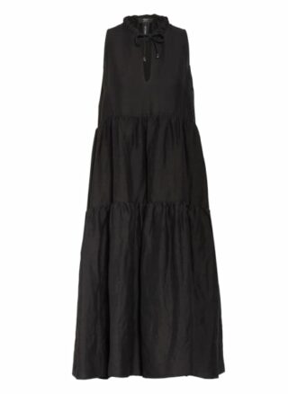 Marc Cain Kleid mit Volantbesatz, Schwarz
