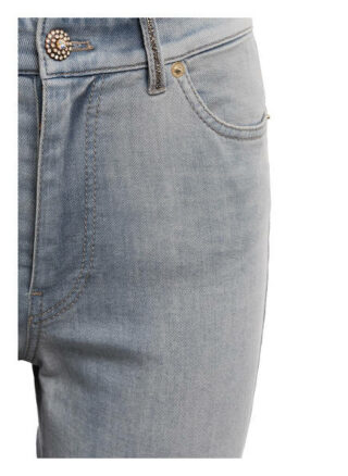 Marc Cain Skinny Jeans mit Schmucksteinbesatz, Schwarz