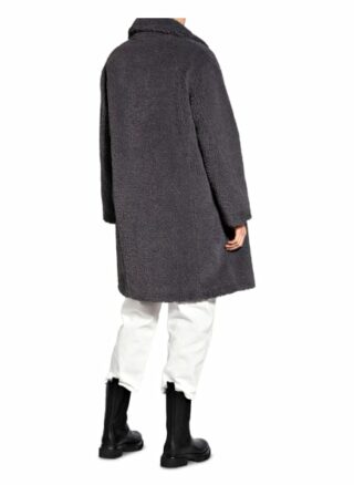 Marc Cain Teddyfell-Mantel, Grau