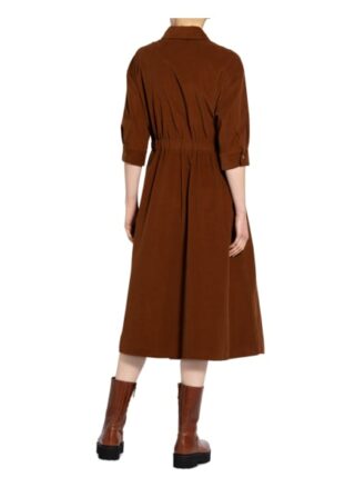Marc O'polo Cordkleid mit 3/4-Arm, Braun