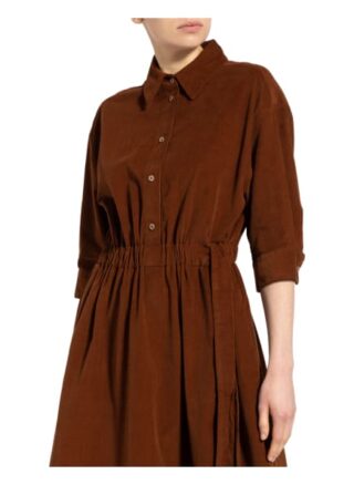 Marc O'polo Cordkleid mit 3/4-Arm, Braun