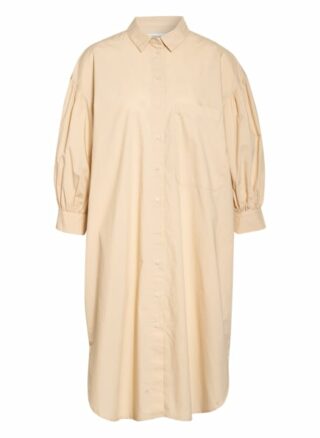 Marc O'polo Denim Hemdblusenkleid mit 3/4-Arm, Pink