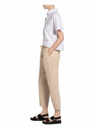 Marc O'polo Denim Hose im Jogging-Stil mit Leinen, Beige