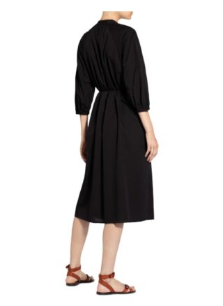 Marc O'polo Hemdblusenkleid mit 3/4-Arm, Schwarz
