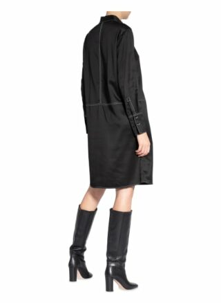 Marc O'Polo Pure Hemdblusenkleid Damen, Schwarz