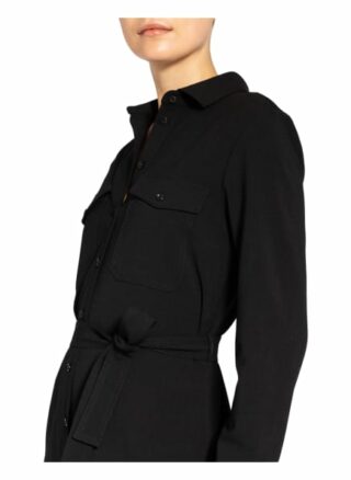 Marc O'polo Pure Hemdblusenkleid, Schwarz