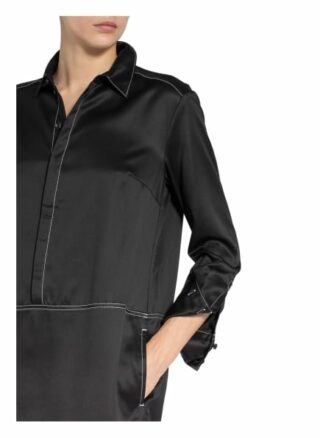 Marc O'Polo Pure Hemdblusenkleid Damen, Schwarz