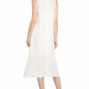Marc O'polo Pure Kleid mit Leinen, Weiß
