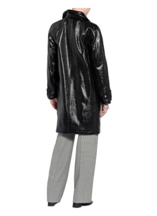 Marc O'polo Pure Mantel in Lackoptik, Schwarz