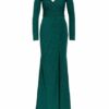 Mascara Abendkleid mit Schmucksteinbesatz, Grün