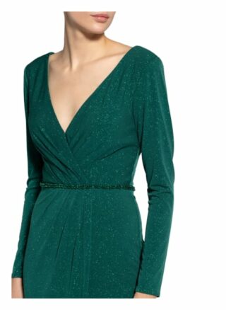 Mascara Abendkleid mit Schmucksteinbesatz, Grün