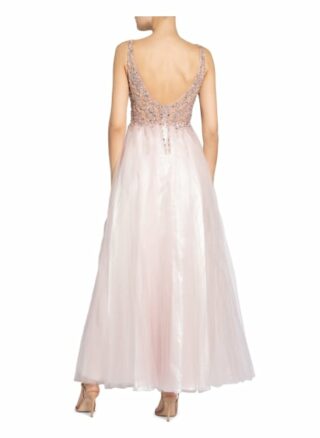 Mascara Abendkleid mit Schmucksteinbesatz, Pink