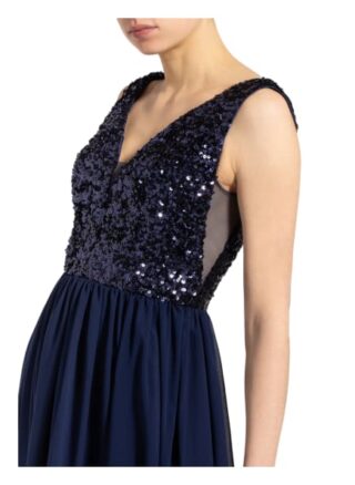 Mascara Cocktailkleid mit Stola, Blau