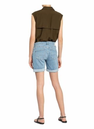 Mavi Jeans-Shorts Camilla mit Nietenbesatz, Blau