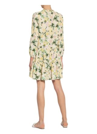Mavi Kleid mit Rüschenbesatz, Gelb