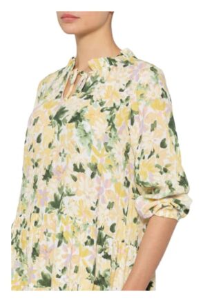 Mavi Kleid mit Rüschenbesatz, Gelb