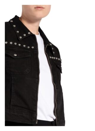 Max & Co. Jeansjacke Gondola mit Nietenbesatz, Schwarz