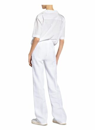 Max Mara Marlenehose Uva aus Leinen, Weiß
