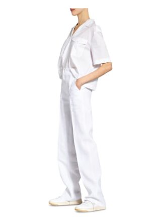 Max Mara Marlenehose Uva aus Leinen, Weiß