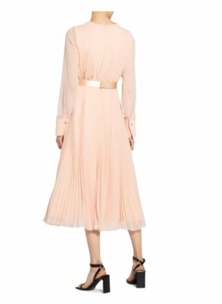 Max Mara Plisseekleid Sidra, Beige