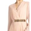 Max Mara Plisseekleid Sidra, Beige